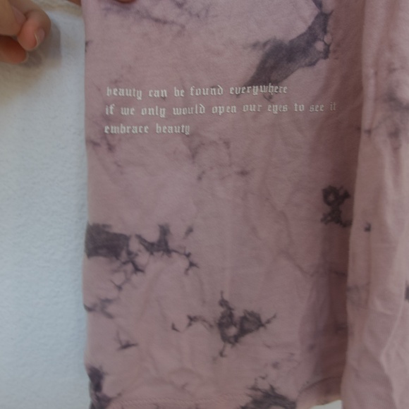 Acid Wash Hollister Oversized Tee Pink M - Picture 4 of 4